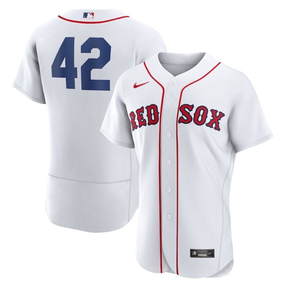 White Boston Red Sox 2023 Jackie Robinson Day Authentic MLB Jersey 42 - Picture 4 of 4